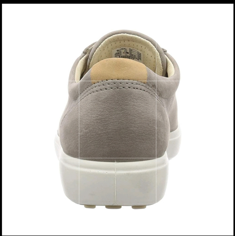 Ecco soft 7 Leather Tennis Shoe Sz 43 Light Grey - Picture 5 of 5